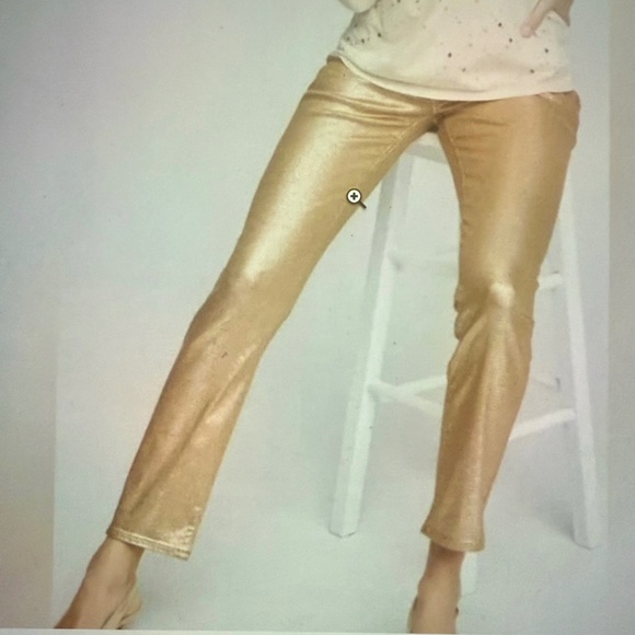 Chico's Pants - Chico's Platinum Denim Gold Jeans
